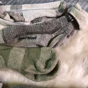5 pair Socks, Wool and Cool wicking. Multi colored.   SOLD